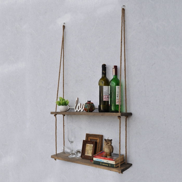 Hanah Home Estantería de pared Aa042 v2 color Nogal Hanah Home Estantería de pared Aa042 v2 color Nogal
